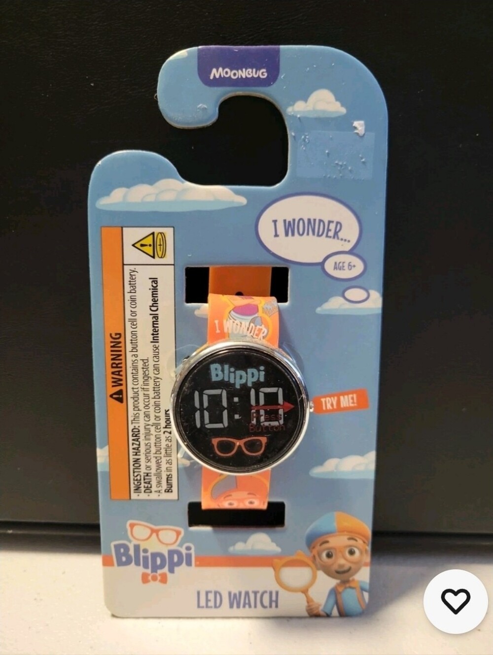 Blippi LED Watch Round Face Orange T24